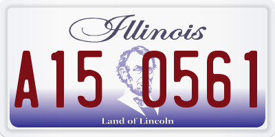 IL license plate A150561