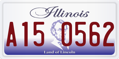 IL license plate A150562