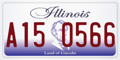 IL license plate A150566