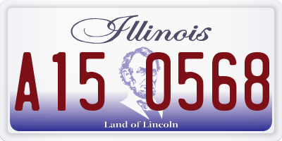 IL license plate A150568