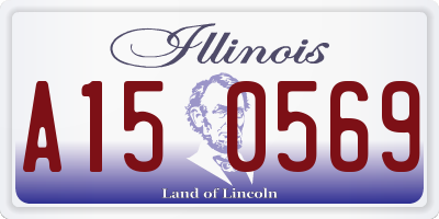 IL license plate A150569
