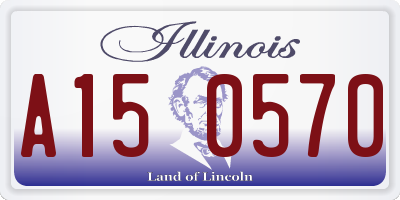 IL license plate A150570