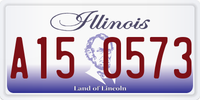 IL license plate A150573