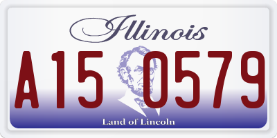 IL license plate A150579