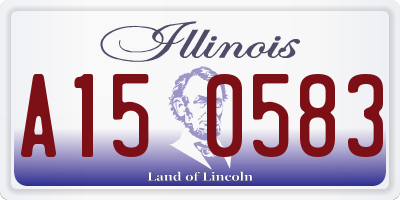 IL license plate A150583