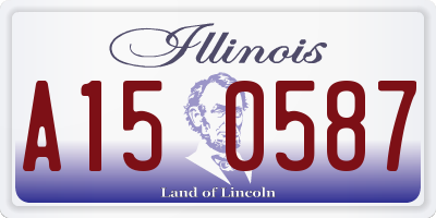 IL license plate A150587