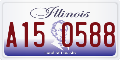 IL license plate A150588