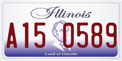IL license plate A150589