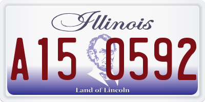 IL license plate A150592