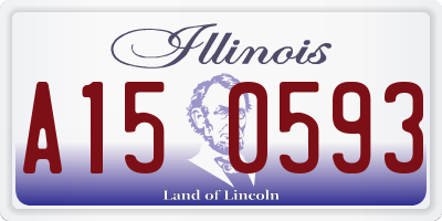 IL license plate A150593