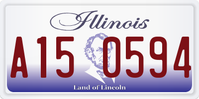 IL license plate A150594
