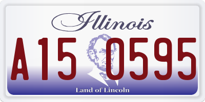 IL license plate A150595