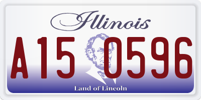 IL license plate A150596
