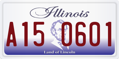IL license plate A150601