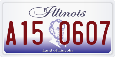 IL license plate A150607