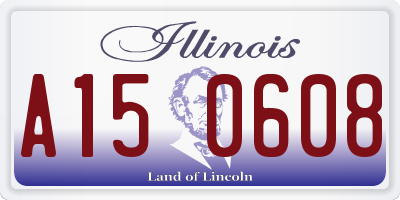 IL license plate A150608