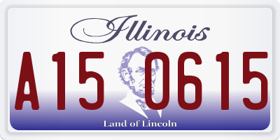 IL license plate A150615