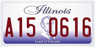 IL license plate A150616