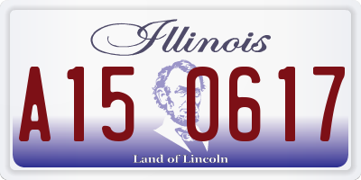 IL license plate A150617