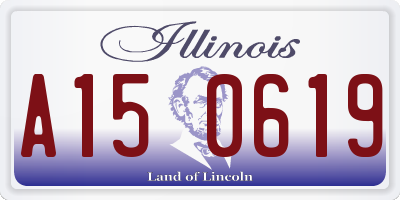 IL license plate A150619
