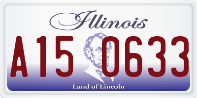 IL license plate A150633