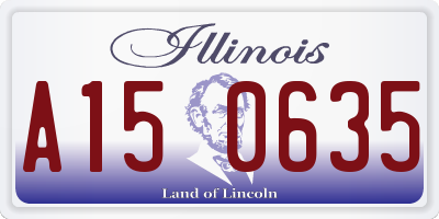 IL license plate A150635