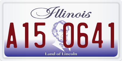 IL license plate A150641