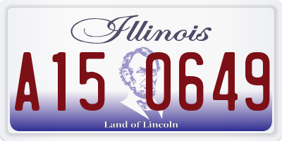 IL license plate A150649
