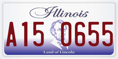 IL license plate A150655