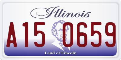 IL license plate A150659