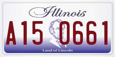 IL license plate A150661