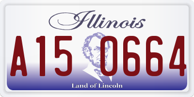 IL license plate A150664