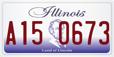 IL license plate A150673