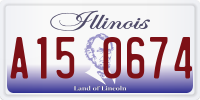 IL license plate A150674