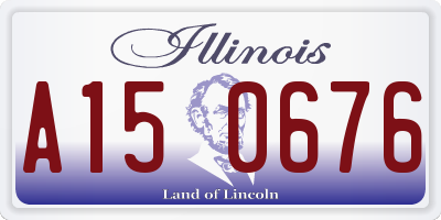 IL license plate A150676