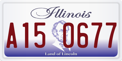 IL license plate A150677