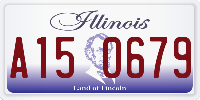 IL license plate A150679