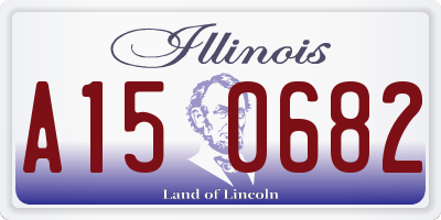 IL license plate A150682