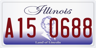 IL license plate A150688