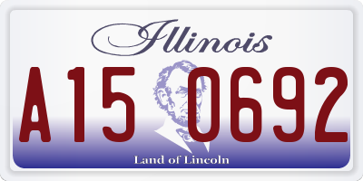 IL license plate A150692