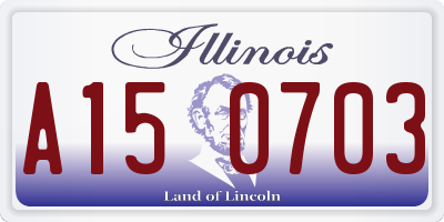 IL license plate A150703