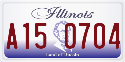 IL license plate A150704