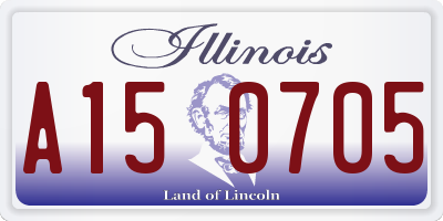 IL license plate A150705