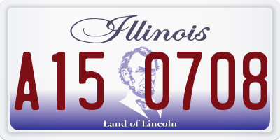 IL license plate A150708