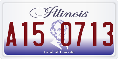 IL license plate A150713