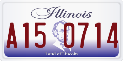 IL license plate A150714