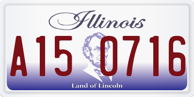 IL license plate A150716