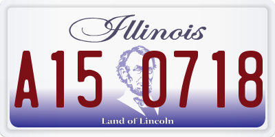 IL license plate A150718