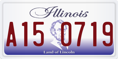 IL license plate A150719