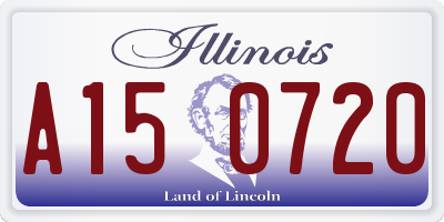 IL license plate A150720